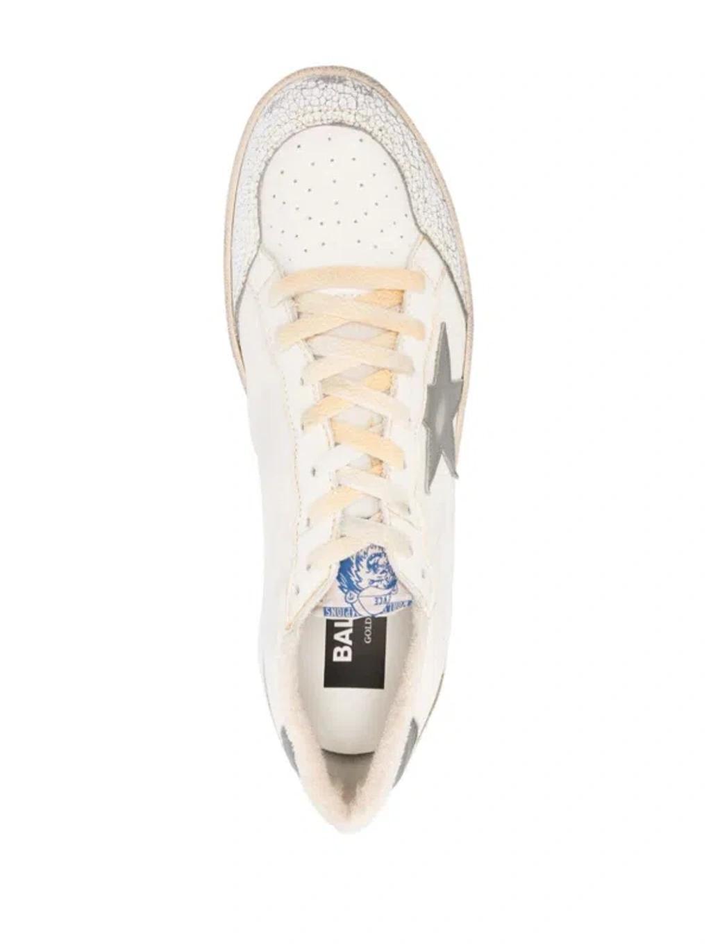 Ball Star Leather Sneakers In White Product Image