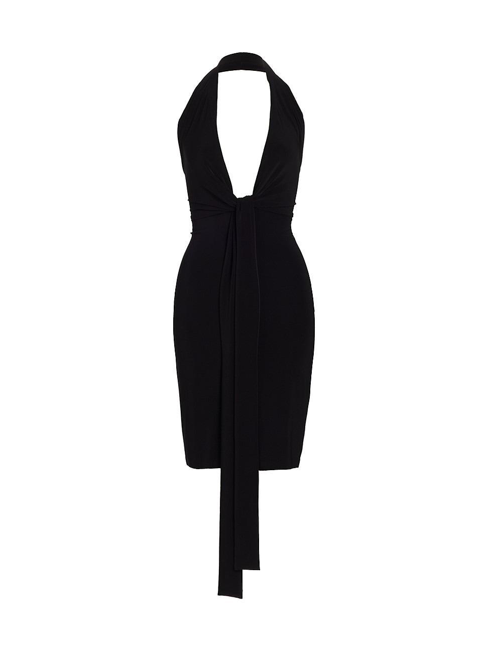 Norma Kamali Plunge Neck Sleeveless Dress Product Image