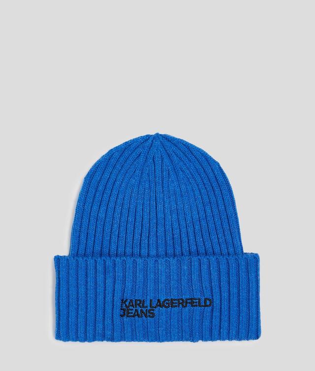 KLJ LOGO RIBBED BEANIE Product Image