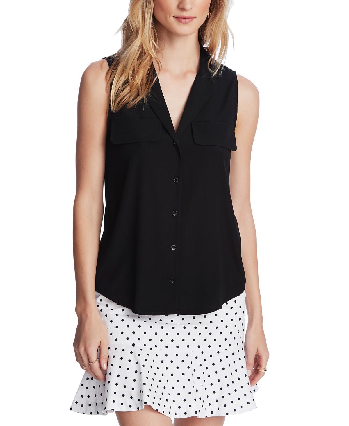 Court & Rowe Womens Sleeveless Button-Down Blouse Product Image