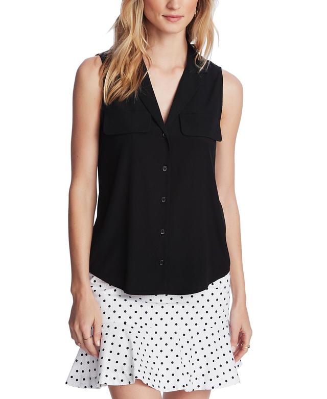 Court & Rowe Womens Sleeveless Button-Down Blouse Product Image