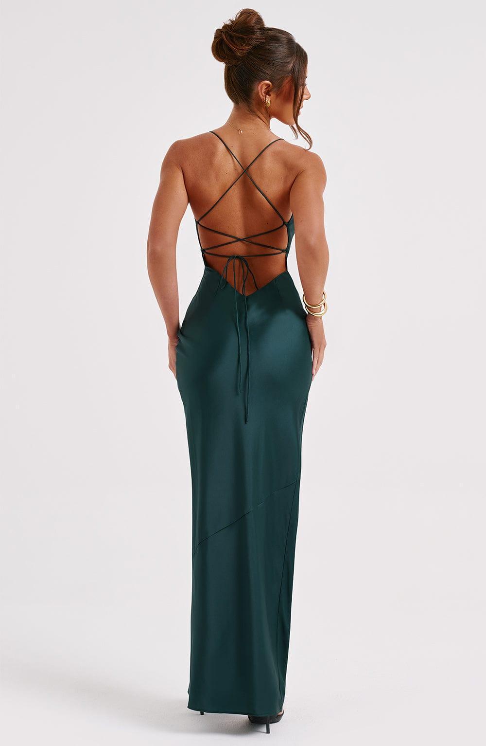 Misha Maxi Dress - Emerald Product Image