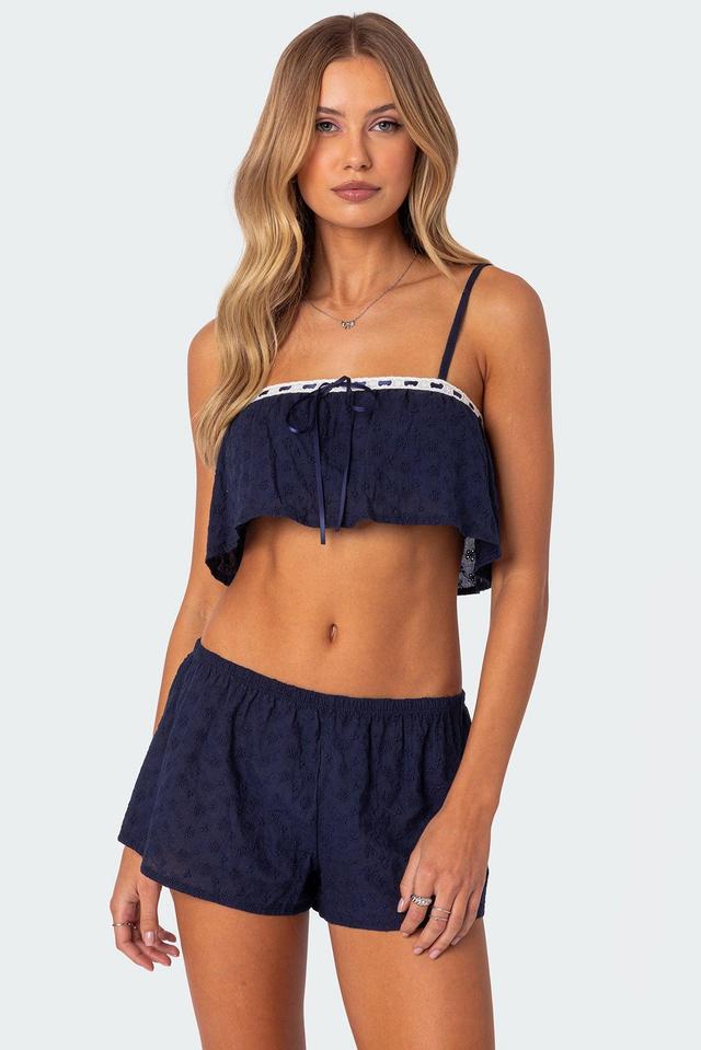 Edan Eyelet Crop Top Product Image