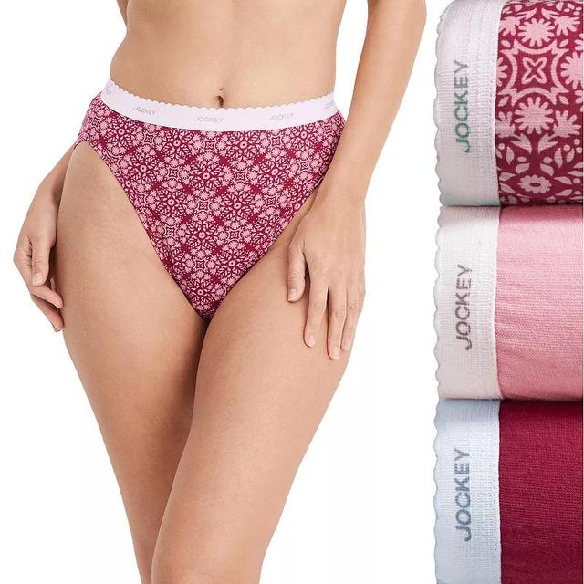 Womens Jockey Classics 3-pk. French Hi-Cut Panty Set 9481 Product Image