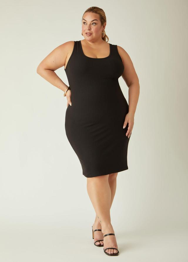 Plus Size Ribbed Tank Dress Ashley Stewart Product Image