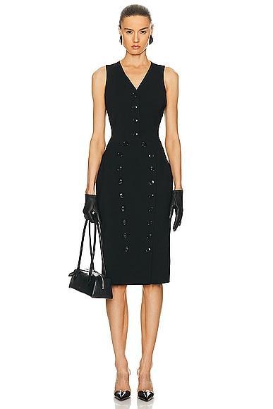 ALAÏA Vest Dress in Black Product Image