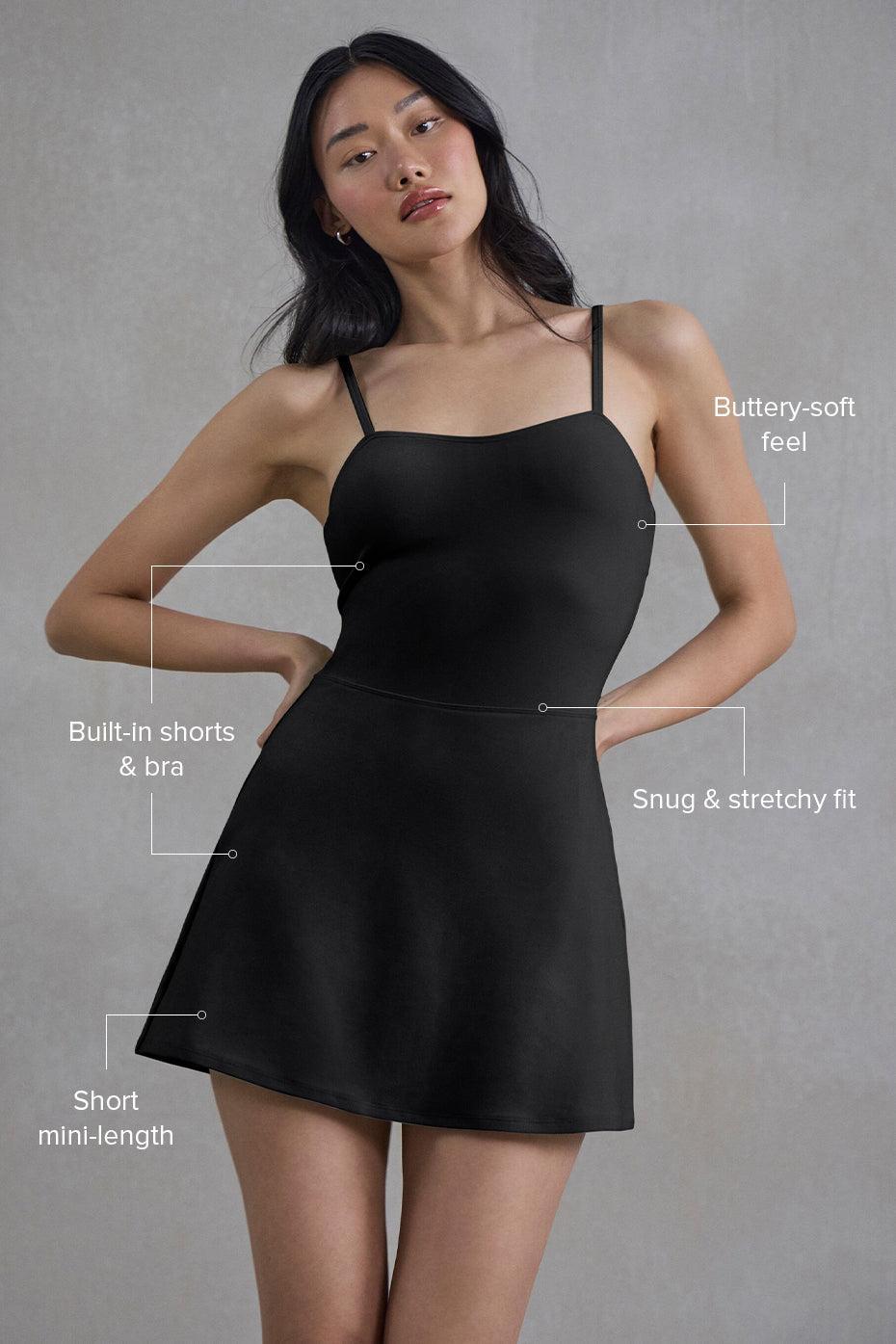 Alosoft Courtside Tennis Dress - Black Product Image