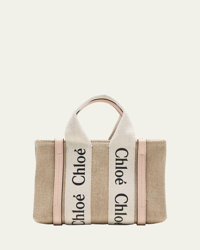 Chlo Mini Woody Logo Strap Canvas Tote Product Image