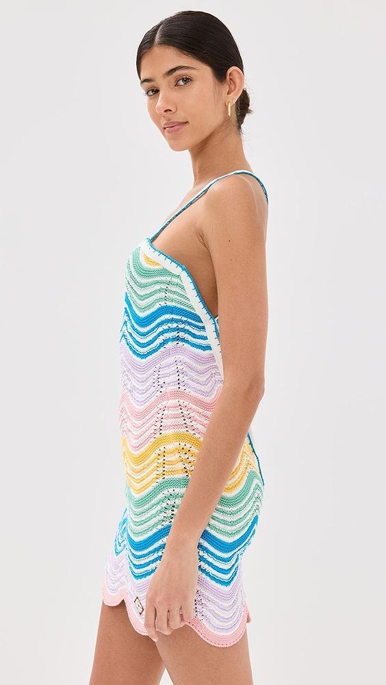 Casablanca Wave Crochet Dress | Shopbop Product Image