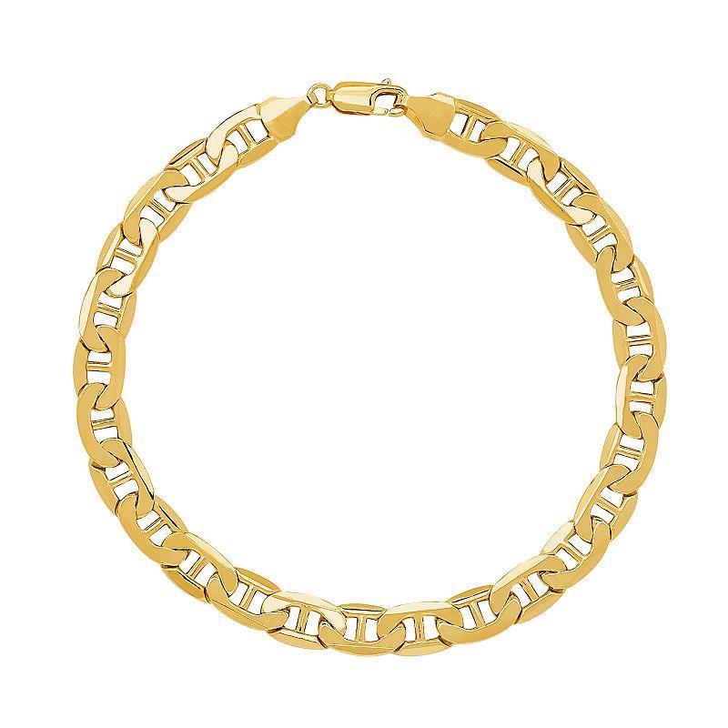 Everlasting Gold 10k Gold Mariner Chain Bracelet, Womens Yellow Product Image