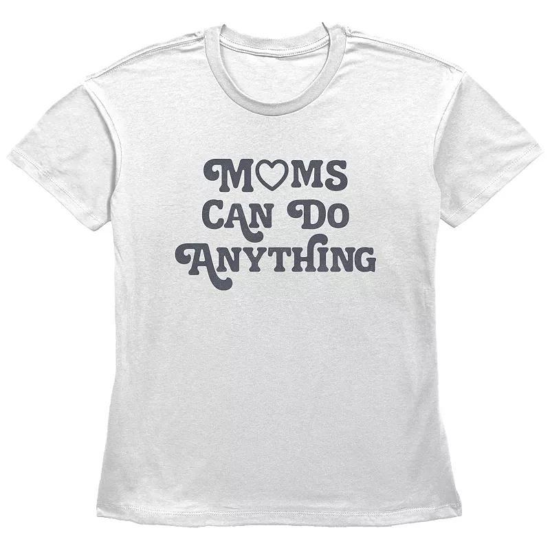 Womens Moms Can Do Anything Basic Fit Graphic Tee Product Image