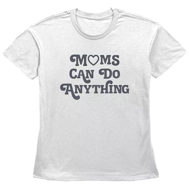 Womens Moms Can Do Anything Basic Fit Graphic Tee Product Image