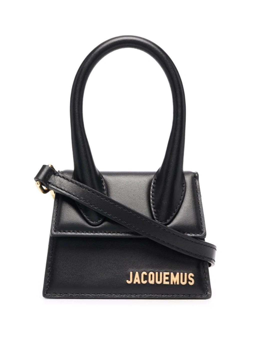 JACQUEMUS Le Chiquito Leather Tote In Black Product Image