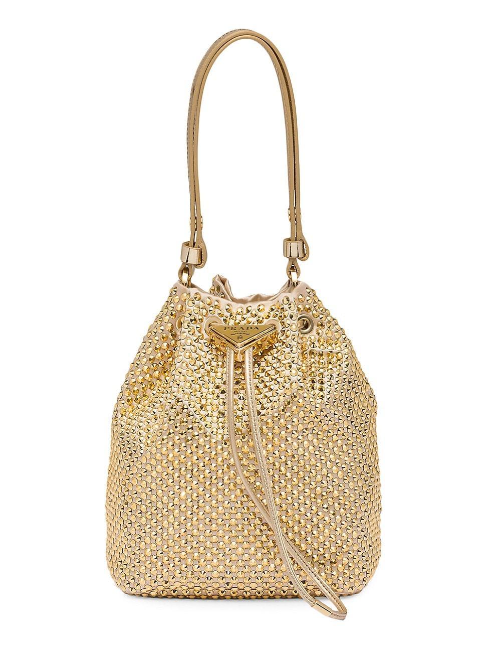 Womens Satin Mini-Bag with Crystals product image