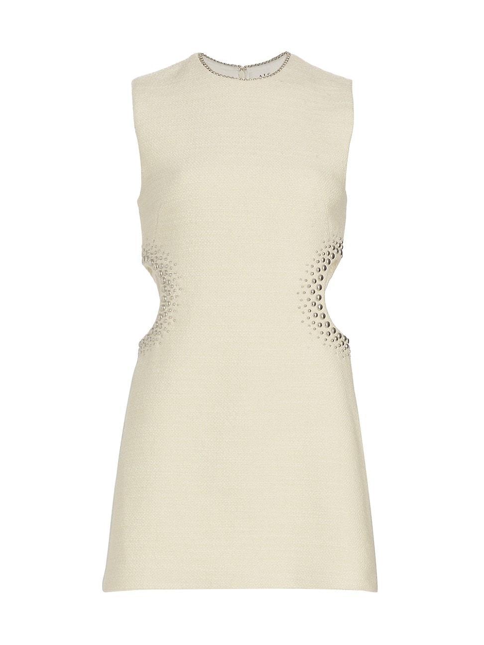 Womens Skyla Embellished Wool-Blend Minidress Product Image