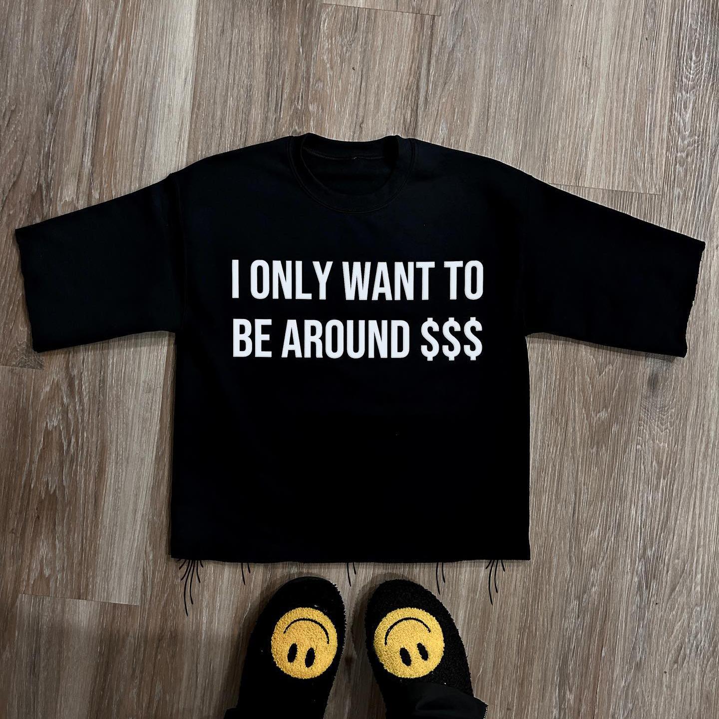 Fantasy Money Casual Street T-Shirt Product Image