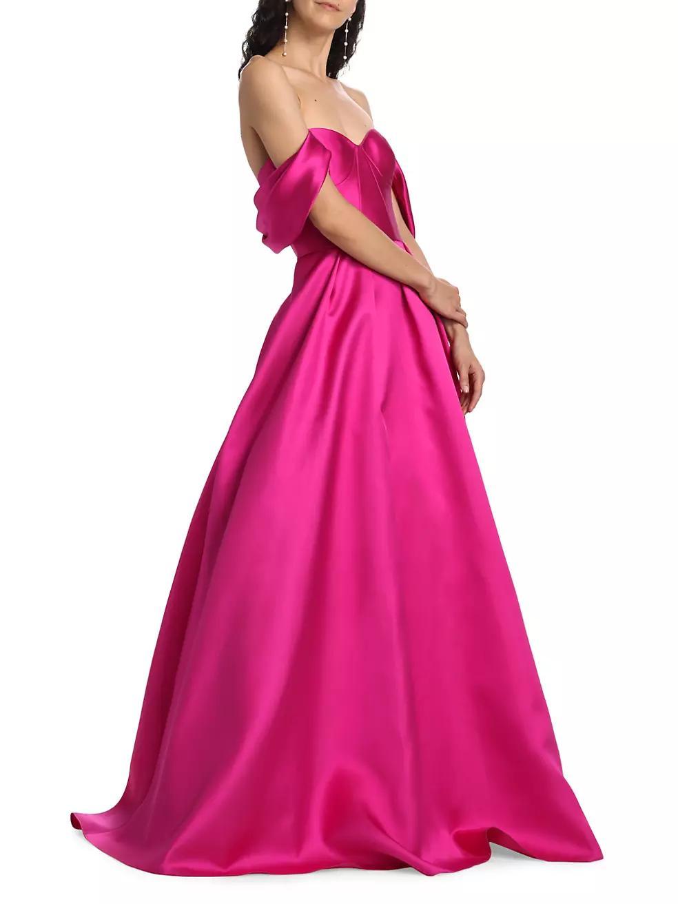 Viktor Off-The-Shoulder Mikado Gown Product Image