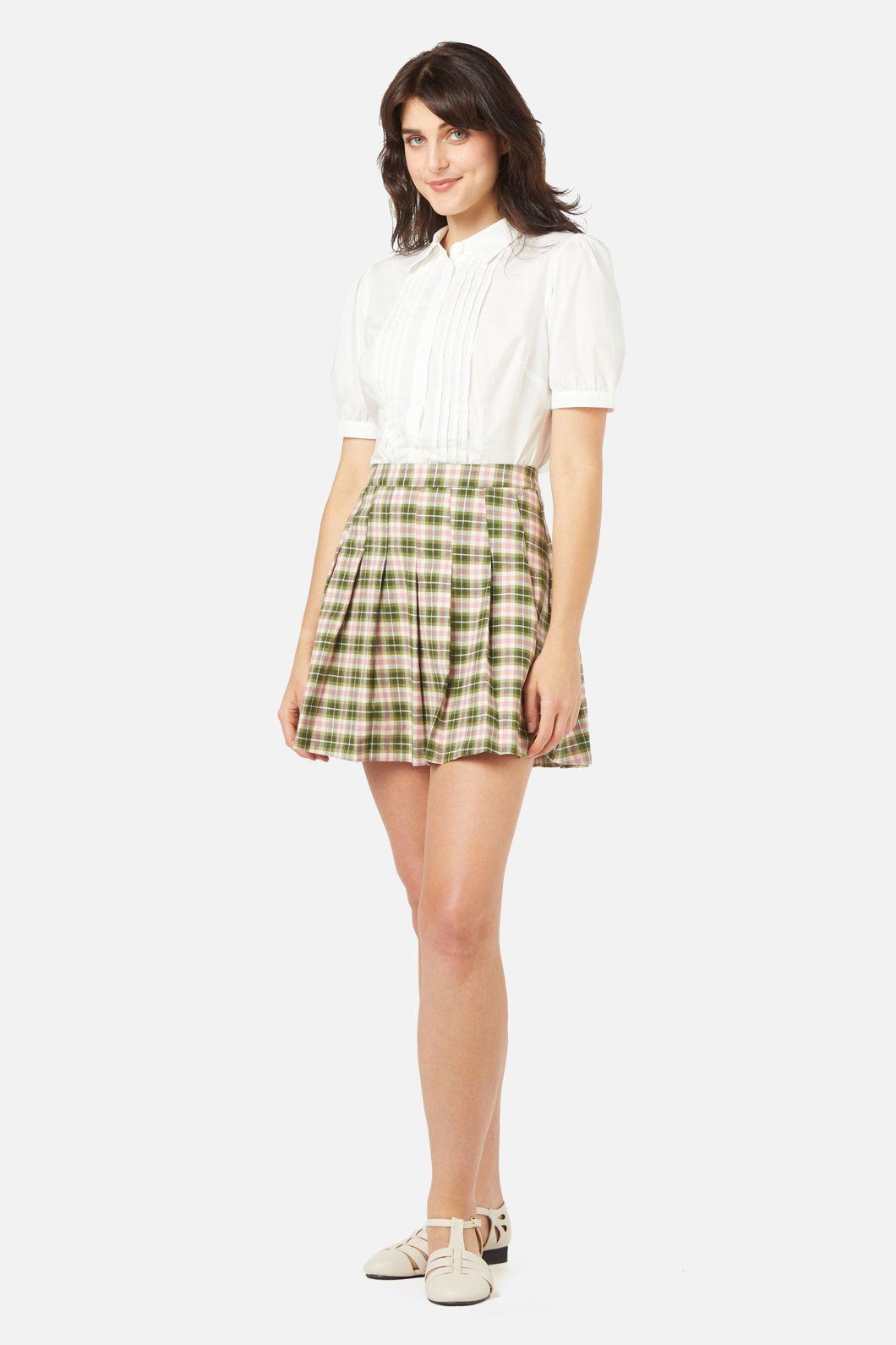 Hazel Check Skirt Product Image