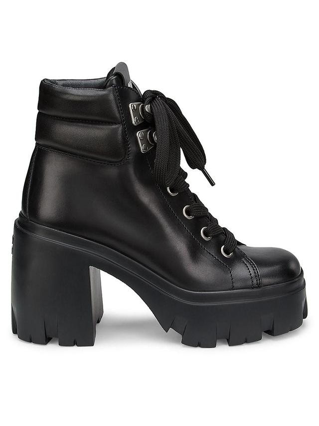 Womens Tronchetti Platform Lug-Sole Ankle Boots Product Image