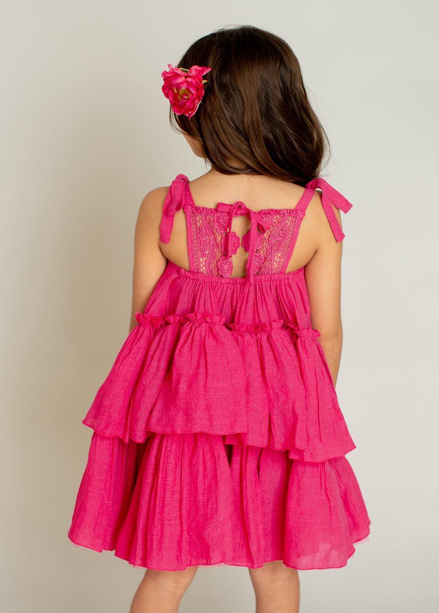 Banyu Dress in Fuchsia Product Image