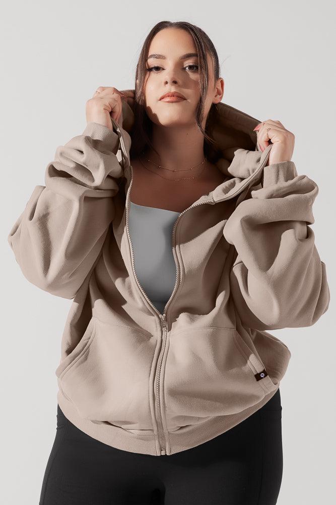 POPFLEX® Zip Cloud Hoodie - Blush Product Image