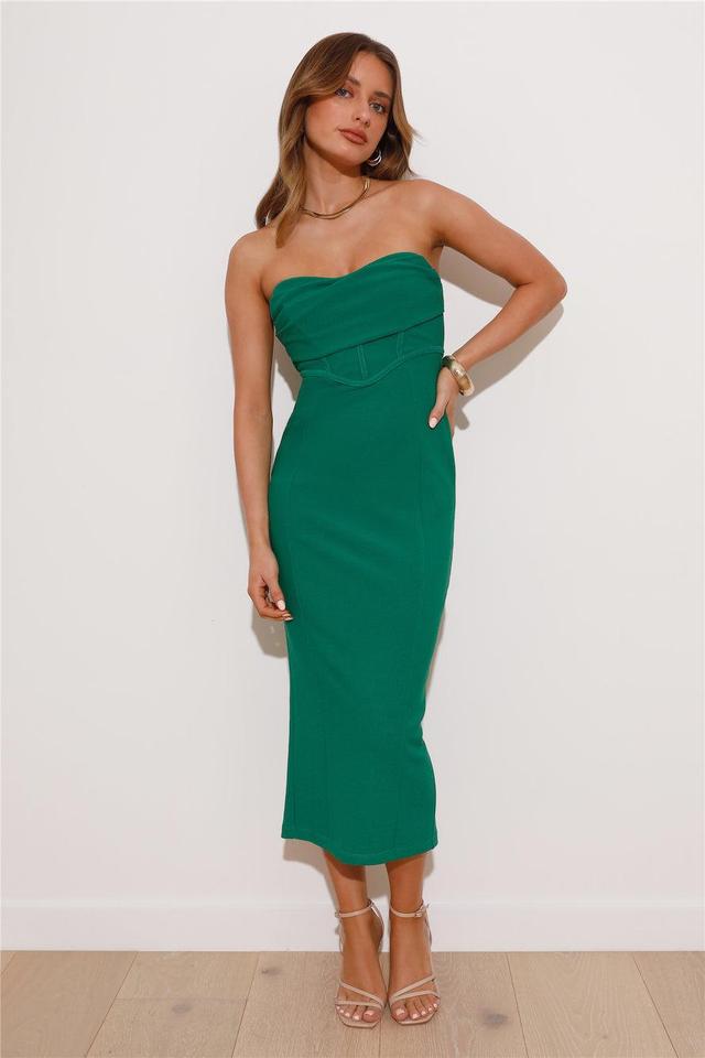 Newest Design Midi Dress Green Product Image