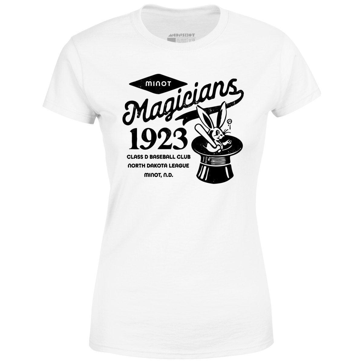 Minot Magicians - North Dakota - Vintage Defunct Baseball Teams - Women's T-Shirt Female Product Image