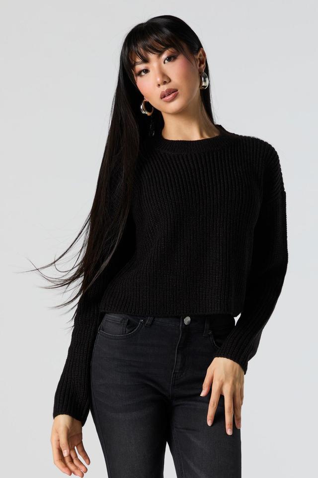 Solid Knit Sweater Female Product Image