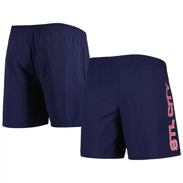 Mens Mitchell & Ness Navy St. Louis City SC Heritage Woven Shorts Slc Blue Product Image