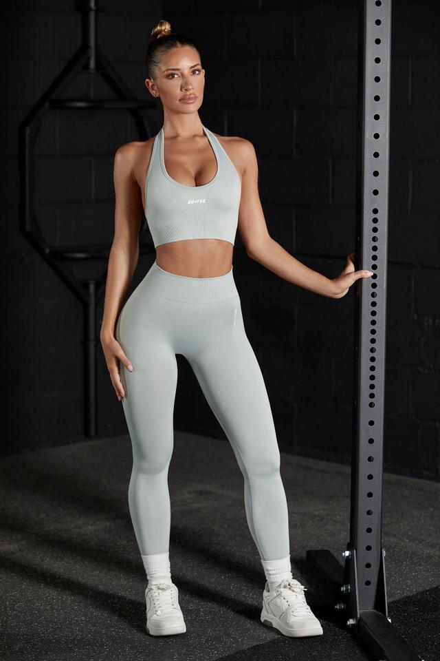 Petite High Waist Seamless Leggings in Grey Product Image