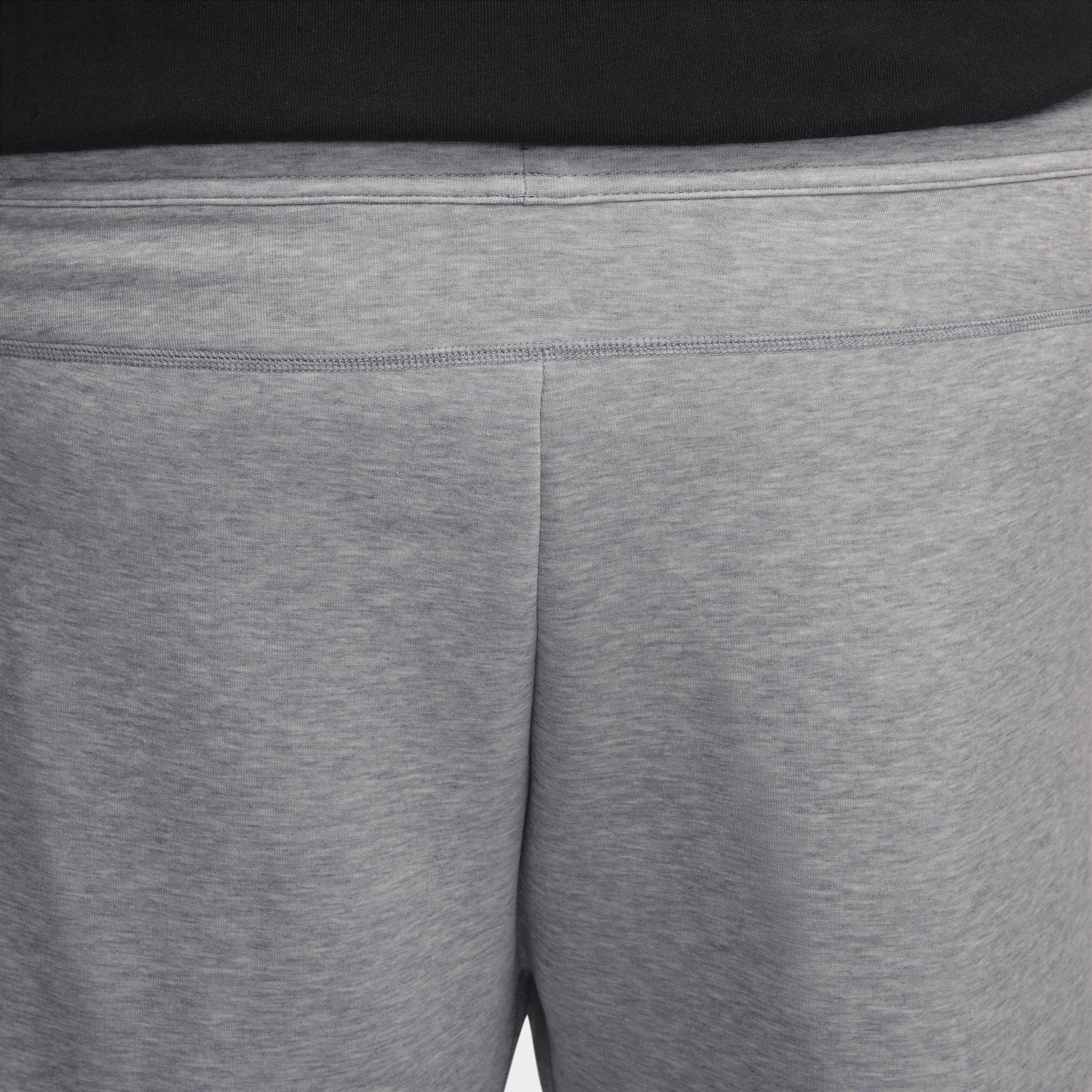 Nike Mens Tech Fleece Open Hem Pants - Black/Dk Grey Heather Product Image