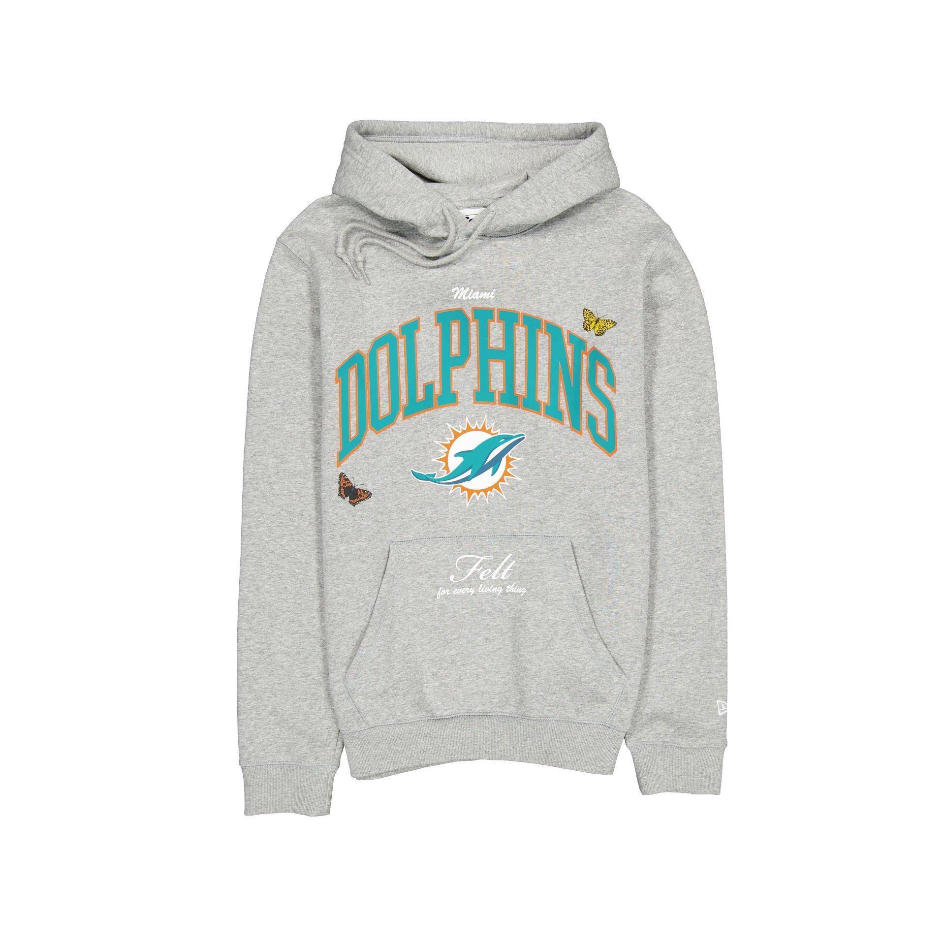 FELT x Miami Dolphins Gray Hoodie Male Product Image