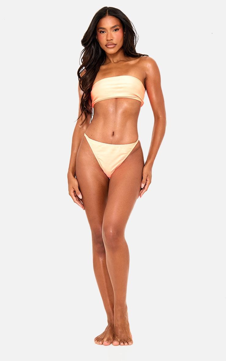 Coral Mix & Match Bandeau Bikini Top Product Image