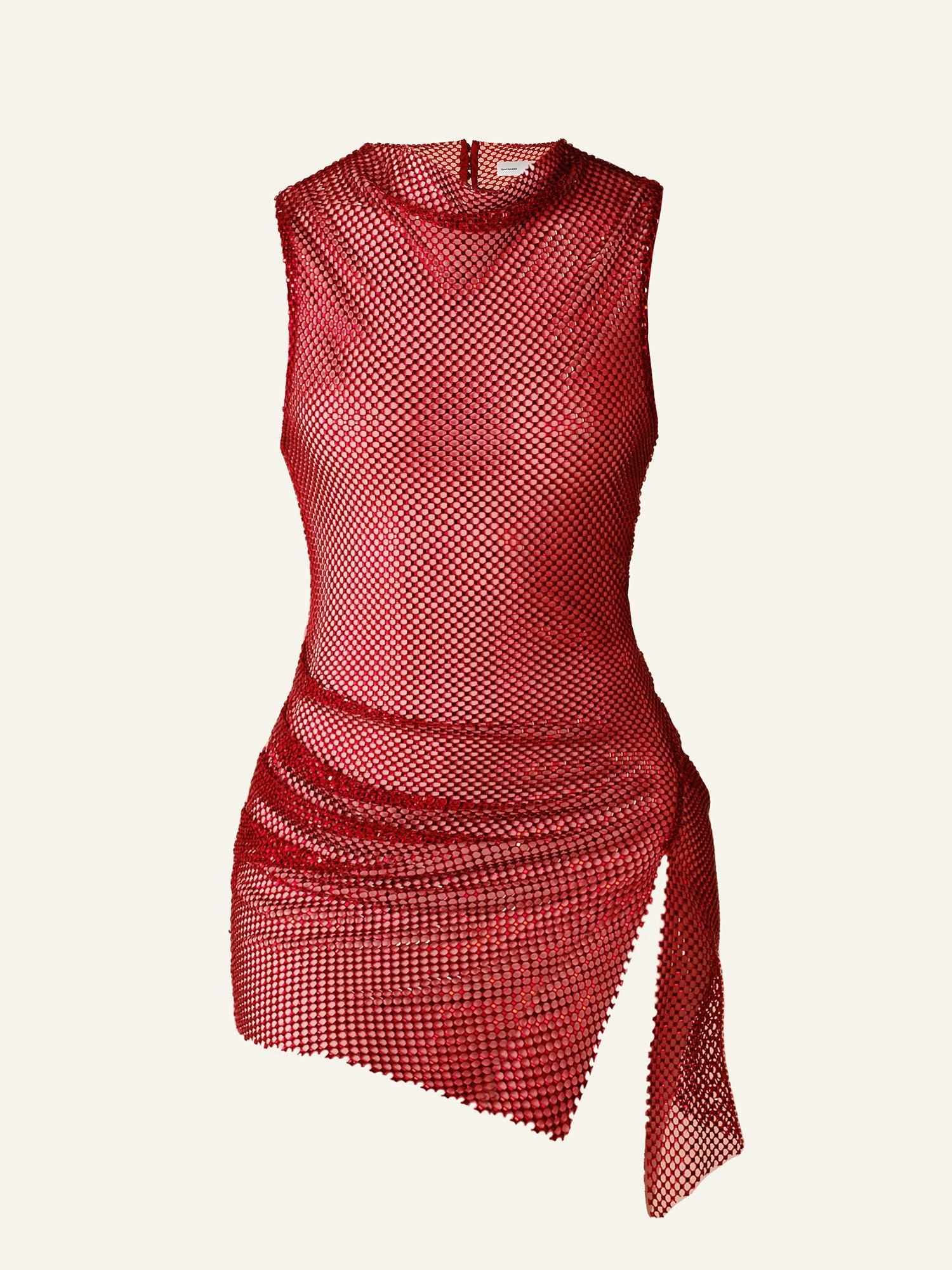 Stardust Island dress in Red Product Image