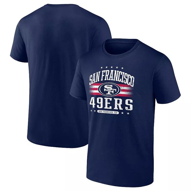 Mens Fanatics San Francisco 49ers Big & Tall Americana T-Shirt Blue Product Image