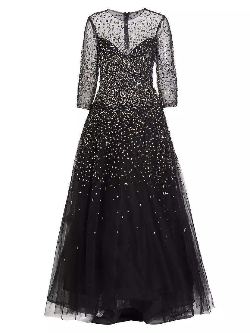 Embellished Illusion A-Line Gown Product Image