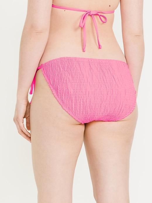 Mid-Rise String Bikini Swim Bottoms Product Image