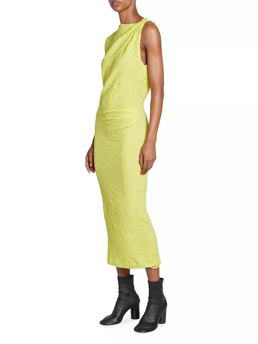 Franzy Textured Cotton-Blend Midi Dress Product Image