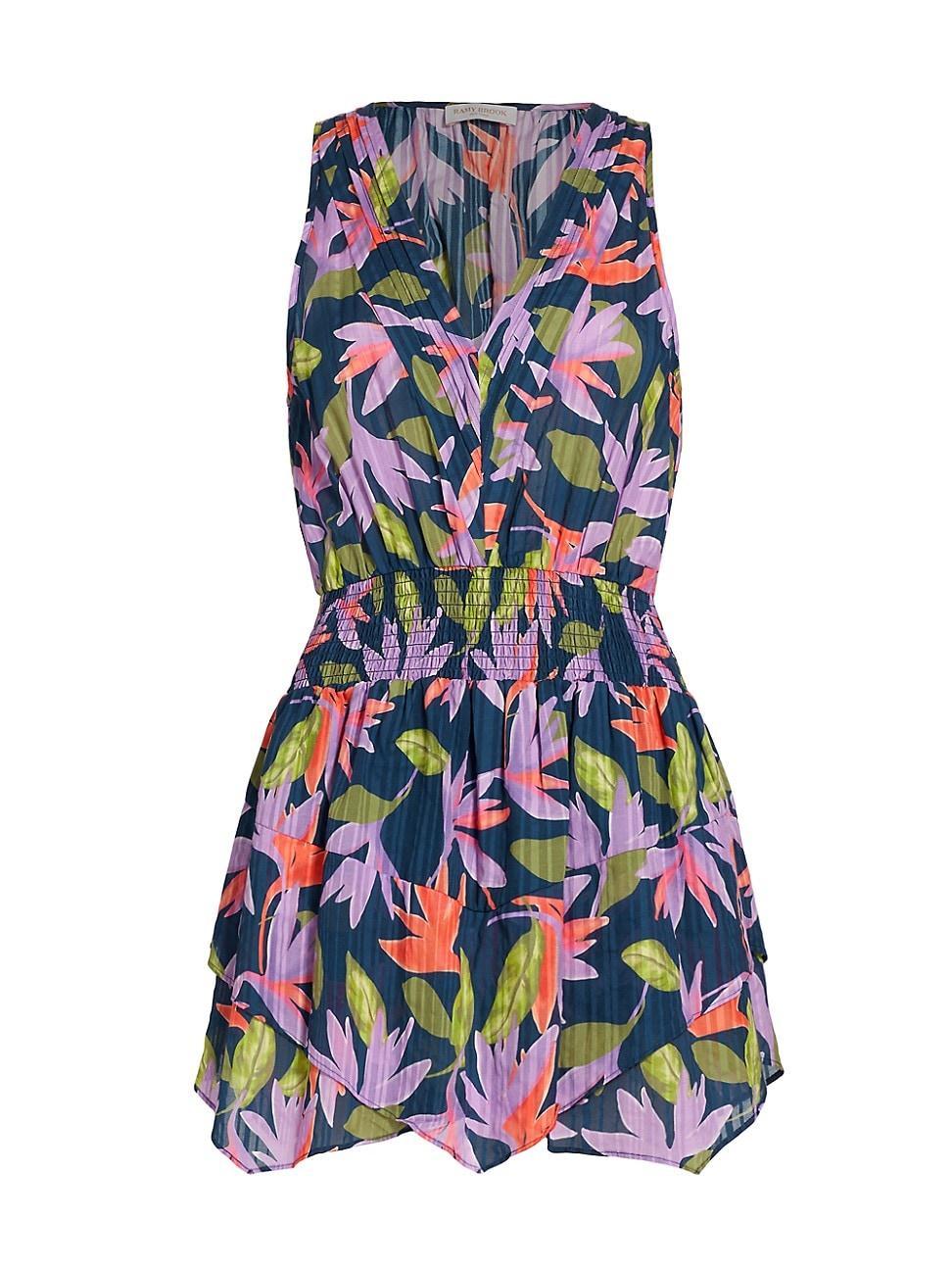 Womens Asher Floral Minidress Product Image