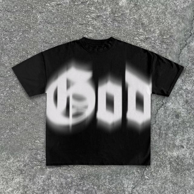 Christianity God Lord Letter Print Pattern Cotton T-Shirt Product Image