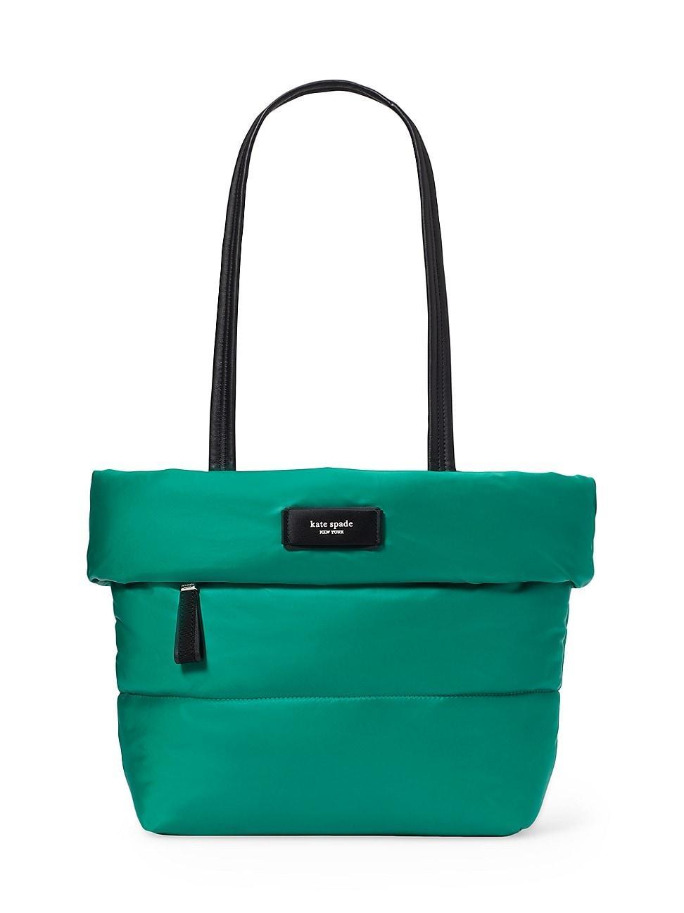 Kate Spade New York Puffed Puffy Fabric Small Tote Handbags Product Image