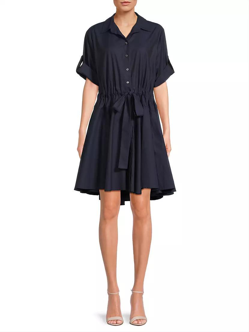 Meadow Cotton Tie-Waist Shirtdress Product Image