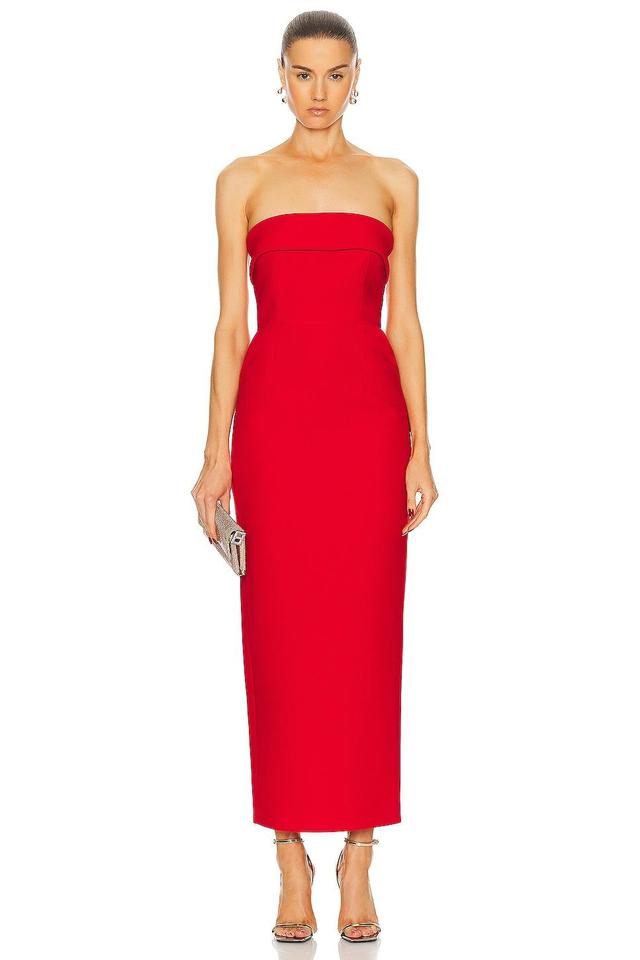 The New Arrivals by Ilkyaz Ozel Rhea Dress Red. (also in 34, 38, 40). Product Image