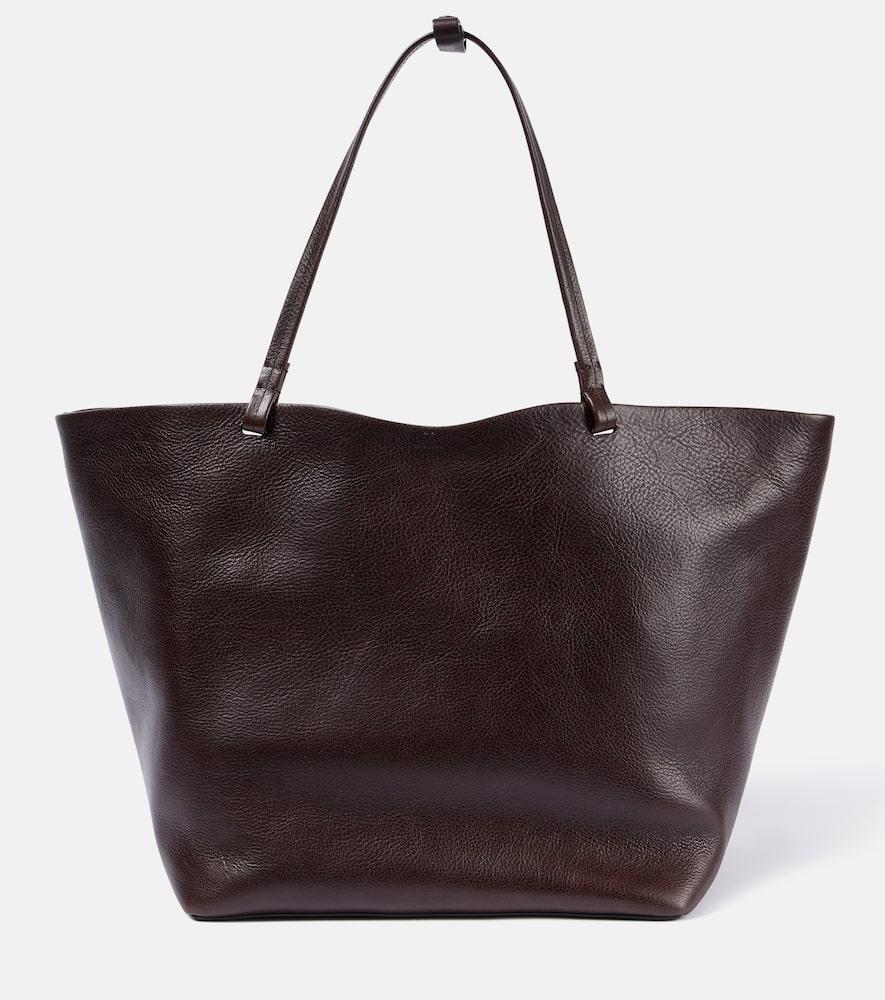 THE ROW Park Xl Leather Tote Bag In Brown Product Image