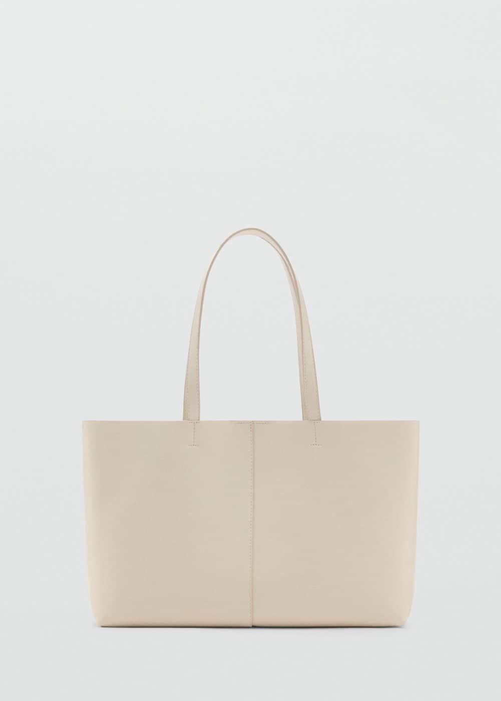 MANGO - Leather-effect shopper bag - One size - Women Product Image