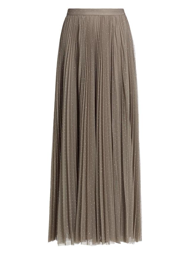 Womens Sif Embellished Georgette Maxi Skirt Product Image