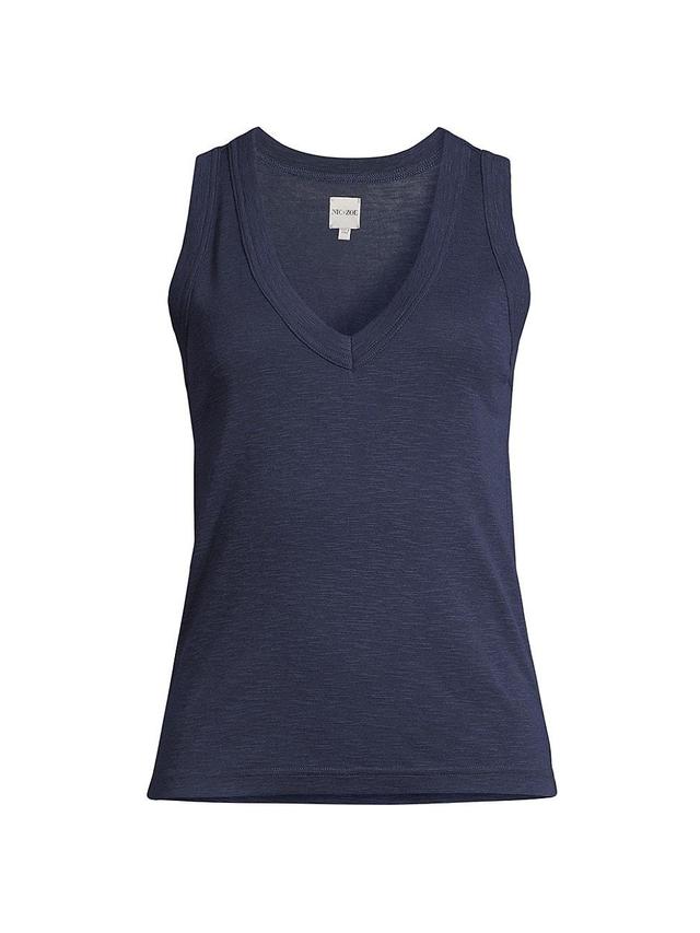 Womens Sleeveless V-Neck Tank Product Image