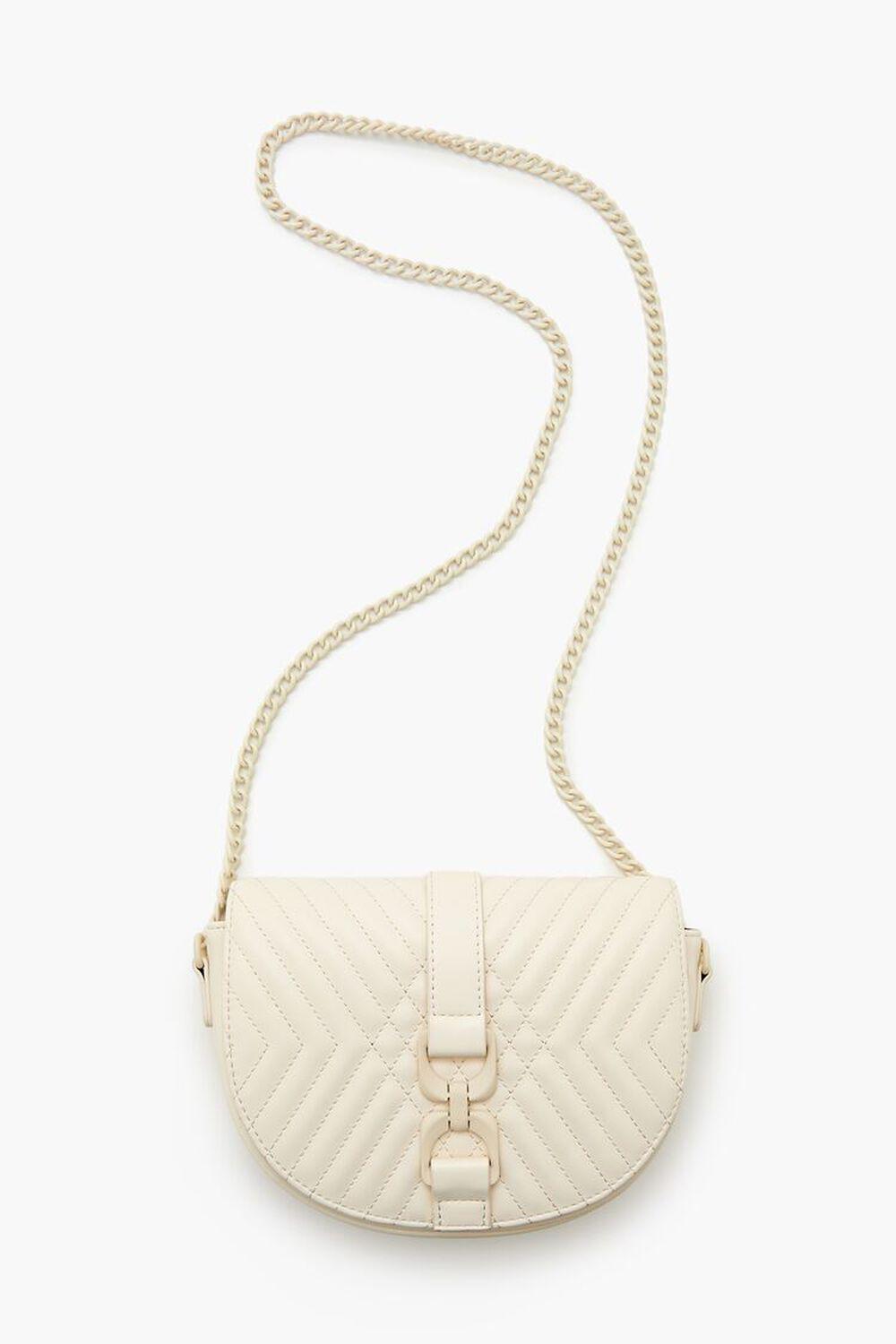 Quilted Crescent Crossbody Bag | Forever 21 Product Image