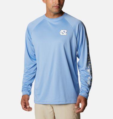 Mens Columbia PFG Carolina Blue North Carolina Tar Heels Terminal Tackle Omni-Shade Long Sleeve T-Shirt Product Image