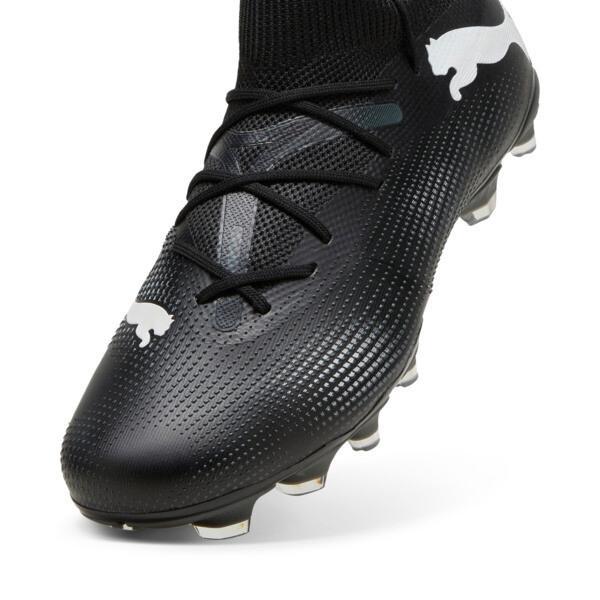 PUMA FUTURE 7 MATCH Firm Ground/Artificial Ground Men's Soccer Cleats Shoes in Black/White Product Image